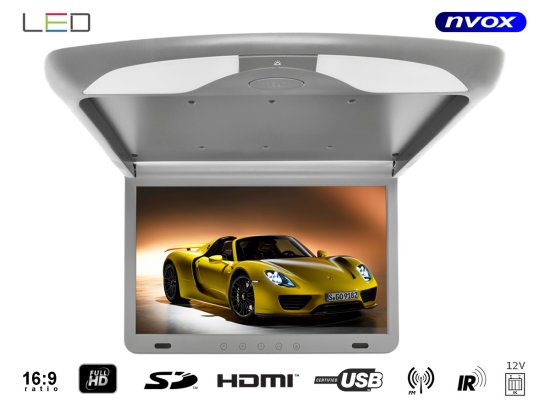 slomart Stropni monitor lcd 17-palčni led full hd hdmi usb sd ir fm