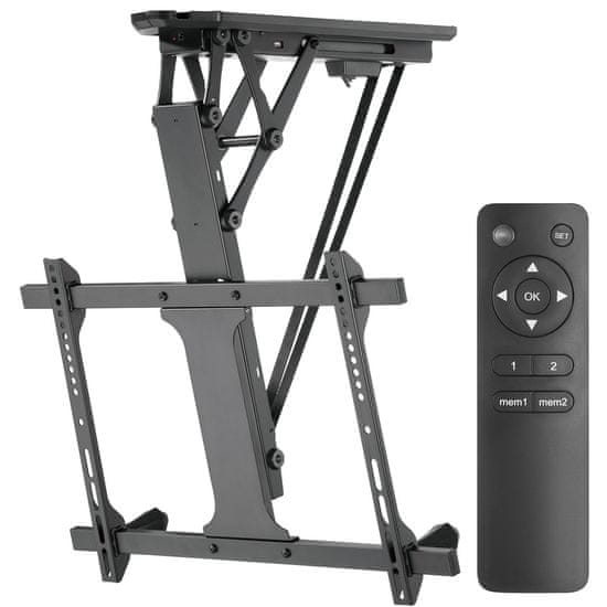 slomart Električni stropni nosilec za TV, za poševne stene 32"-70" 35 kg max daljinski upravljalnik Maclean MC-880 max VESA 600x411