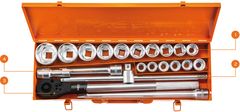 slomart Ključi za vtičnice 3/4", komplet 21 kosov.