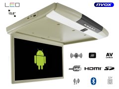 slomart Stropni LED monitor 15 palcev z androidnim usb fm bt wifi 12v