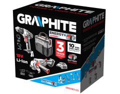 slomart Komplet E+: vrtalnik (58G000), brusilnik (58G003), adapter USB (58G025), 2x baterija (58G001/04), polnilec (58G002)