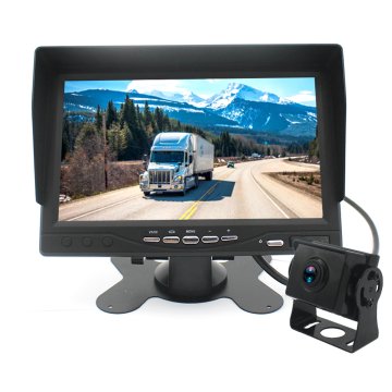 slomart Avtomobilski lcd 7-palčni ahd monitor za vzvratno vožnjo in nadzor s podporo za 1 12v 24v kamero