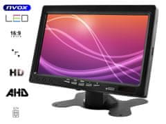 slomart Avtomobilski lcd 7-palčni ahd monitor za vzvratno vožnjo in nadzor s podporo za 1 12v 24v kamero