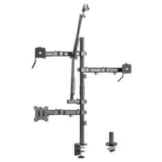 slomart NanoRS Vse-v-enem držalo za studijski mikrofon in osvetljevalec monitorja, YouTube, 17"-32", največ 9 kg, RS164
