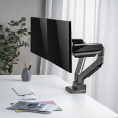 slomart Univerzalni namizni nosilec za dva monitorja Ergo Office, plinska vzmet 17"-35" 15kg, VESA 75x75 / 100x100, ER-446