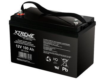 slomart 82-222# 12v/100ah xtreme gel baterija teža 29kg 215x170x330mm