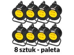 slomart 98-098# Podaljševalni kabel pr-61 s 4 vtičnicami z ozemljitvijo 50 m pvc boben 3x2,5 mm 8-pack