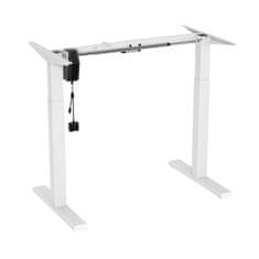 slomart Ergo Office električna pisalna miza z nastavljivo višino, maks. višina 123 cm, max - 70 kg, brez mizne plošče, bela, ER-403W