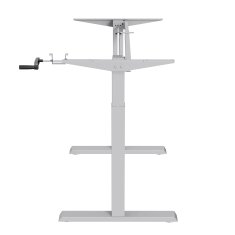 slomart Pisalna miza Ergo Office, ročna nastavitev višine, največ 70 kg, največja višina 123 cm, brez mizne plošče, bela, ER-402 W