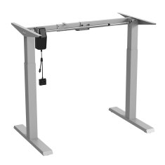 slomart Ergo Office električna pisalna miza z nastavljivo višino, maks. višina 123 cm, max - 70 kg, brez mizne plošče, siva, ER-403G