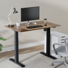 slomart Ergo Office električna pisalna miza z nastavljivo višino, max. višina 123 cm, max. - 70 kg, brez mizne plošče, črna, ER-403B