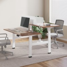 slomart Električna miza z dvojno nastavljivo višino Ergo Office, max višina 128 cm, max 125 kg x2, brez mizne plošče za stoječe in sedeče delo (2 dela)