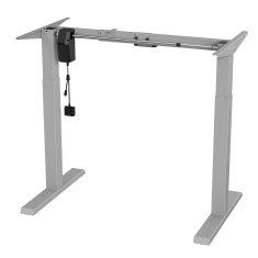 slomart Ergo Office električna pisalna miza z nastavljivo višino, maks. višina 123 cm, max - 70 kg, brez mizne plošče, siva, ER-403G