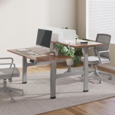 slomart Električna miza z dvojno nastavljivo višino Ergo Office, max višina 128 cm, max 125 kg x2, brez mizne plošče za stoječe in sedeče delo (2 dela)