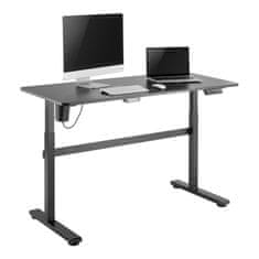 slomart Električna pisalna miza Ergo Office, nastavljiva po višini, siva, maks. višina 118 cm 50 kg - z mizo za sedenje/stojenje, ER-434