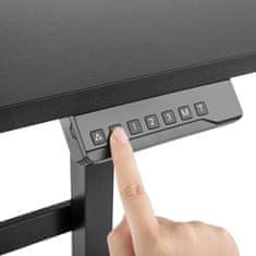 slomart Električna pisalna miza Ergo Office, nastavljiva po višini, siva, maks. višina 118 cm 50 kg - z mizo za sedenje/stojenje, ER-434