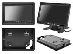 slomart Avtomobilski monitor lcd 7-palčna kamera z ir diodami in parkirnimi senzorji