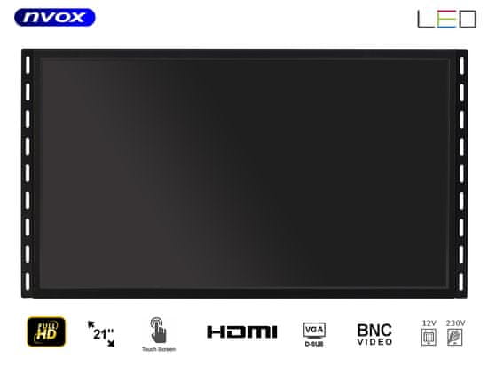 slomart Odprt okvir vodil monitor na dotik 21 palcev vga hdmi usb bnc 12v 230v