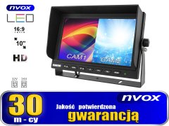 slomart 9-palčni lcd monitor s podporo za do 2 4-pin 12v 24v kameri