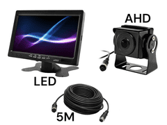 slomart Avtomobilski monitor lcd 7 palcev 12/24v kabel 5m in kamera za vzvratno vožnjo 4pin set ahd