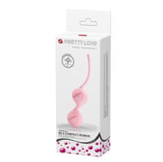 PRETTY LOVE Silikonske keglove kroglice Tighten Up 1 roza