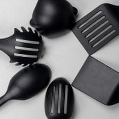 Kela servirna žlica KL-12633 Apart z utori, plastika, črna