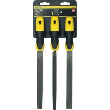 Stanley Komplet 3 pile za izravnavo (ravna, polovična, kvadratna) 200 mm