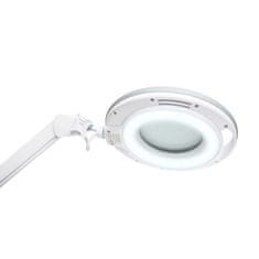 Handy namizno povečevalno steklo z vgrajeno LED svetilko, 6500K, nastavljiva, 9W, 45 LED bela