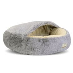 slomart Shaggy Fluffy Ležišče s krošnjo svetlo sive barve s premerom 50 cm