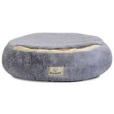 slomart Shaggy Fluffy Ležišče s krošnjo svetlo sive barve s premerom 50 cm