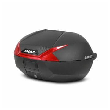 SHAD Moto kovček SH47 RDEČ ODSEVNIK