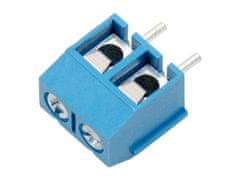 Blow 0222# Pritrdilni trak 2x (lok) modre barve.r=5,h=10mm