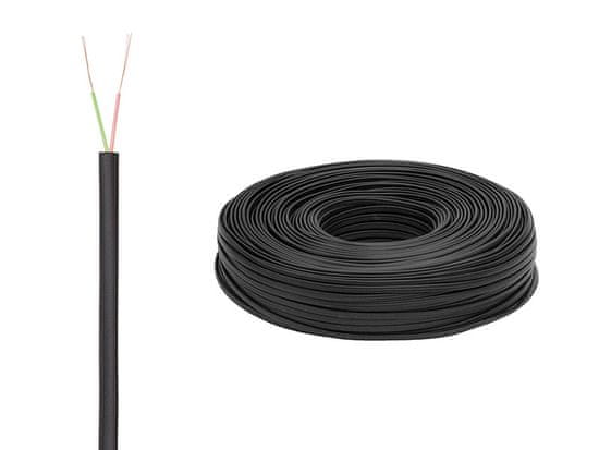 Blow 4137# Ploščati telefonski kabel kp-2/100m črn