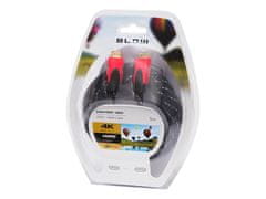 Blow 92-056# hdmi-hdmi rdeči 4k priključek 3,0 m ravni
