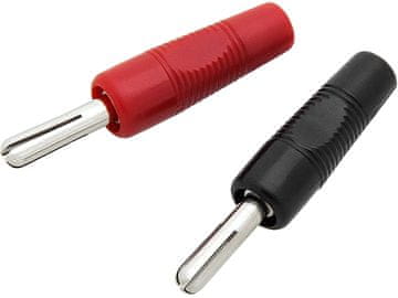 Blow 8437# Črna+rdeča 44mm vijačni banana vtič