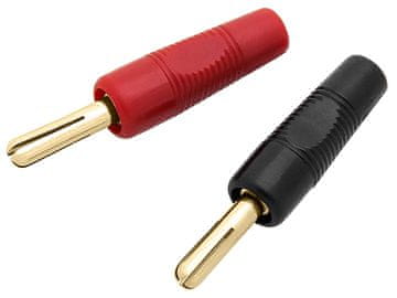 Blow 8441# Vijačni banana vtič črna+rdeča 44mm zlata hq