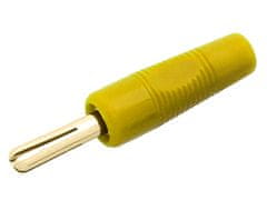 Blow 8444# Vijačni banana vtič rumen 44mm zlati hq