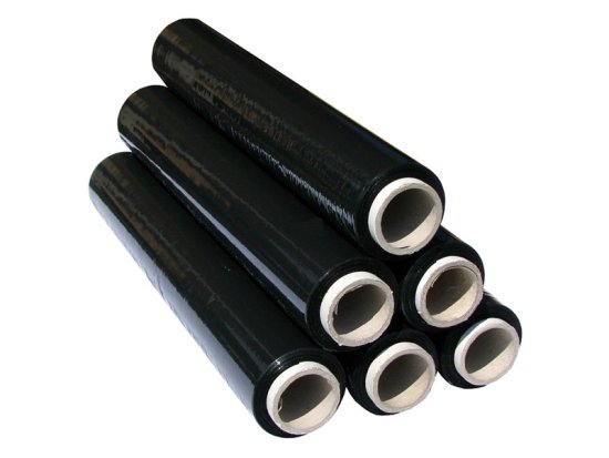 Blow 9522# Črna raztegljiva folija 1,40 kg širine 500 mm - 50 cm. -debelina-23um. dolžina-130m