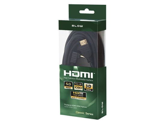 Blow 92-605# hdmi-hdmi klasični kotni priključek 5m