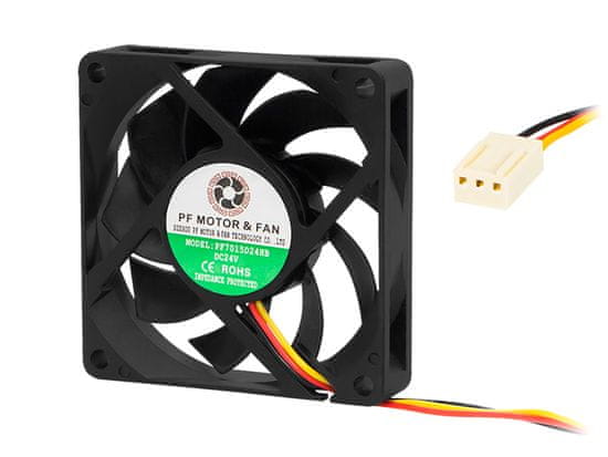 Blow 85-703# 70x15mm 24V kroglični ventilator 3-žični