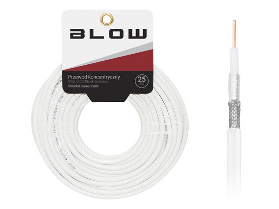 Blow 73-611# Koaksialni kabel rg6u ccs 48x ščit 25m