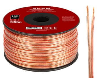 Blow 73-321# Kabel za zvočnike 2x0,35 mm prozoren