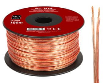 Blow 73-320# Kabel za zvočnike 2x0,22 mm prozoren