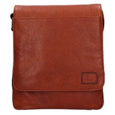Lagen Moška usnjena crossbody torba