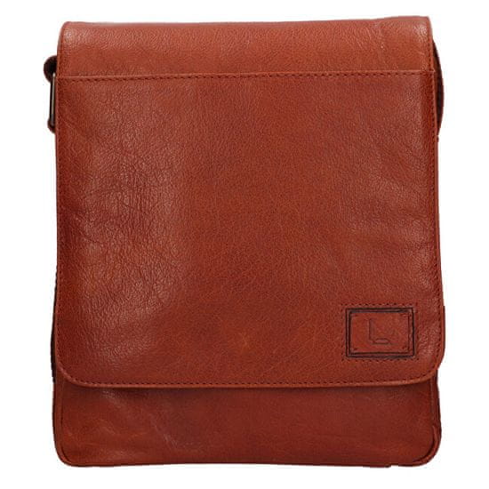 Lagen Moška usnjena crossbody torba