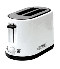 First Austria Toaster FIRST za 2 kosa, 3-funkcije, nastavitev zapeke, 850W, beli