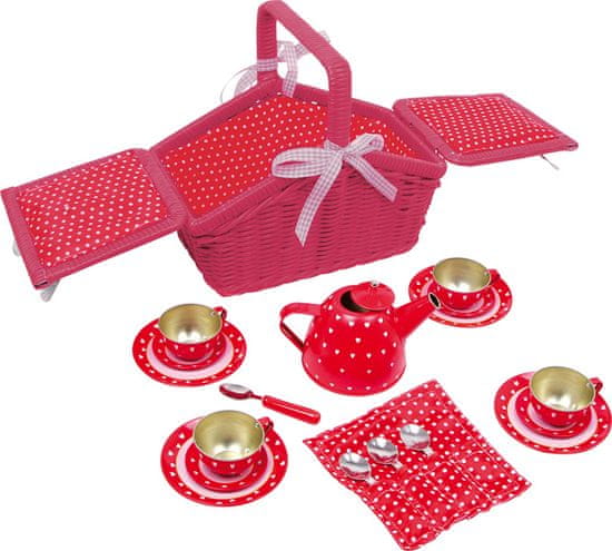 Legler majhna noga Košara za piknik Dots and Hearts