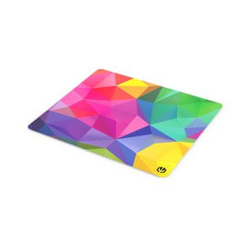 Endorfy namizna podloga Crystal L Spectrum / 450×400×3 mm / vodoodporna / mavrica