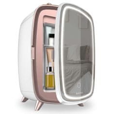 Cecotec Kosmetický box , 4441, CoolingBeauty 6000 Mirror, chladící, objem 6 l, zrcadlo, LED osvětlení, chladí až na 10 °C, nastavitelná police, 18 W