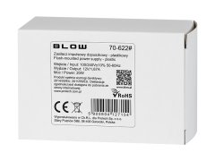 Blow 70-622# 12v/1,67a 20w črno indukcijsko napajanje s stikalom